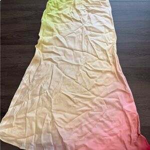 Gradient Pastel Midi Skirt